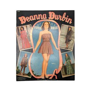 1940s Deanna Durbin Vintage Dolls and Dresses Book Merrill Publishing Chicago